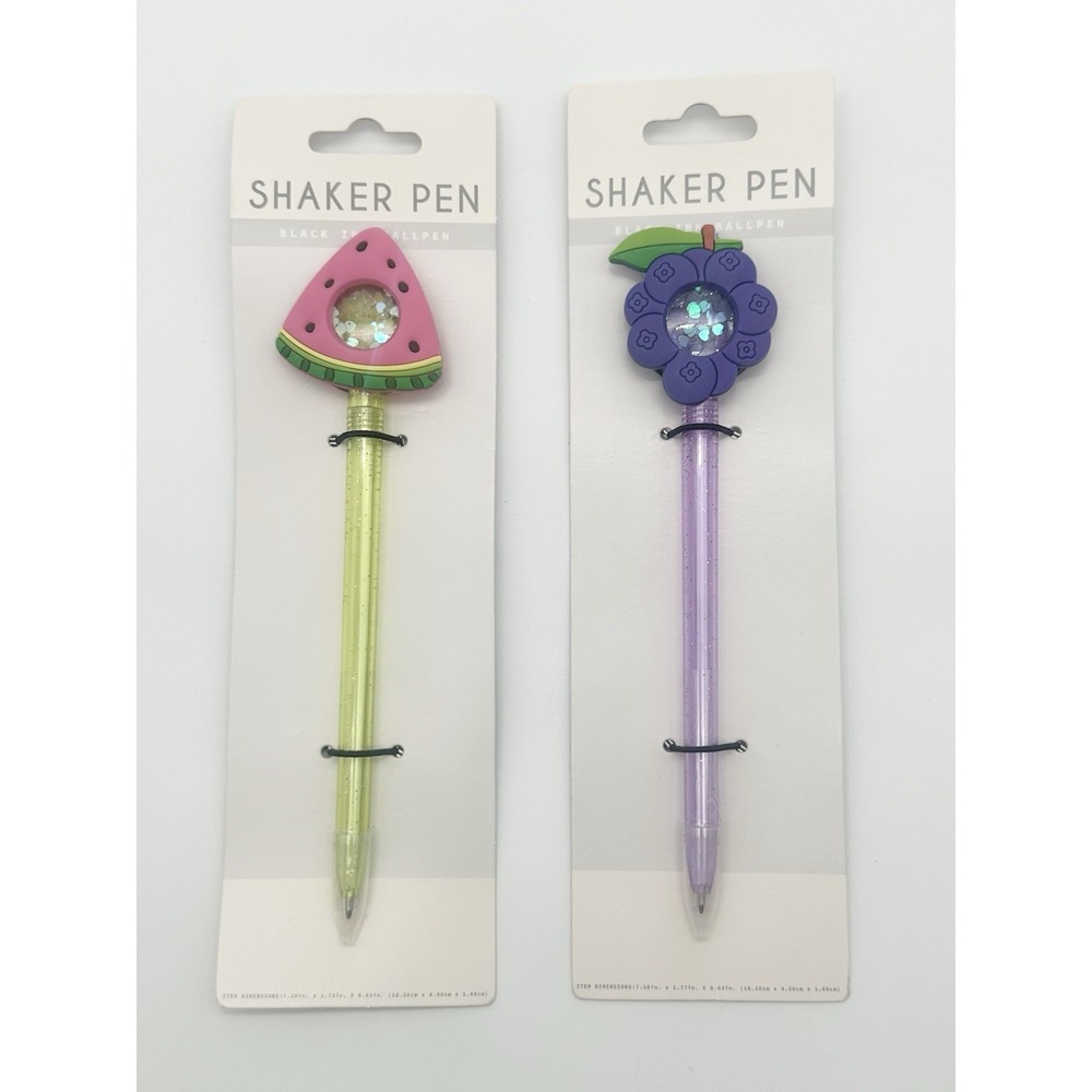 Fruit Grape and Watermelon Shaker Pen Black Ink - New